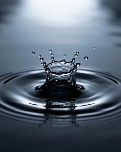 Water droplet impact crown — kidney function
